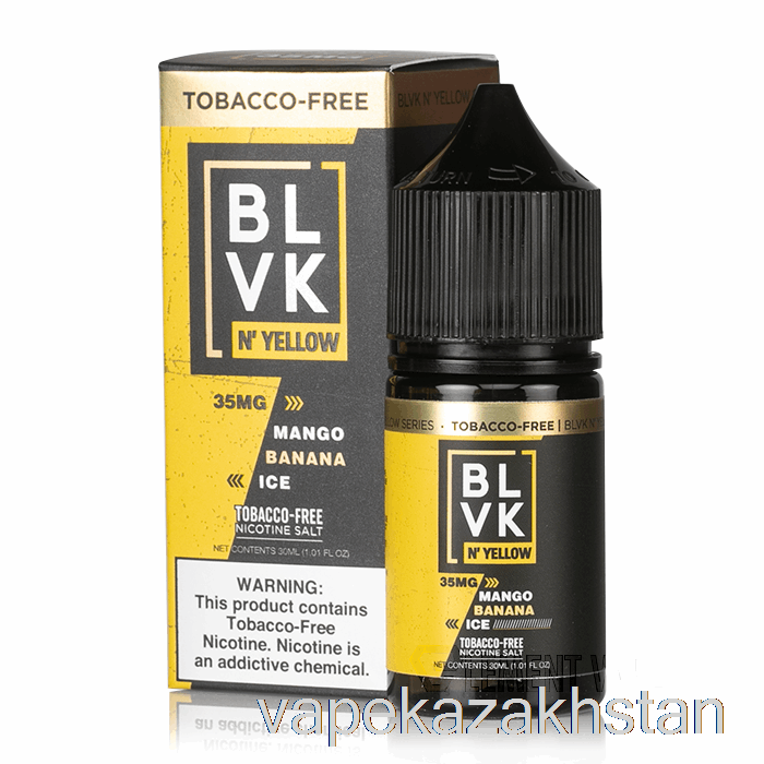 Vape Smoke Mango Banana Ice - BLVK N' Yellow Salts - 30mL 35mg